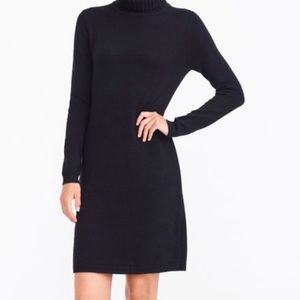 J. Crew Black Sweater Dress Turtleneck